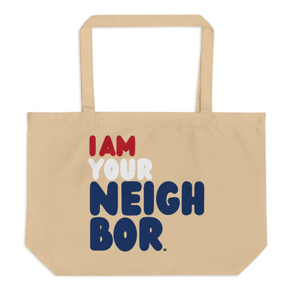 I Am Your Neighbor in Turmoil Jumbo Tote Bag - The APWT Gift Shop