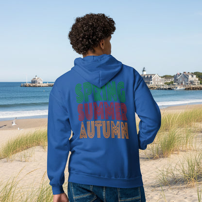 Spring into Summer Unisex Zip-Up Hoodie - Available in Assorted Colors