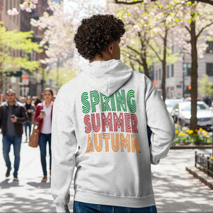 Spring into Summer Unisex Zip-Up Hoodie - Available in Assorted Colors