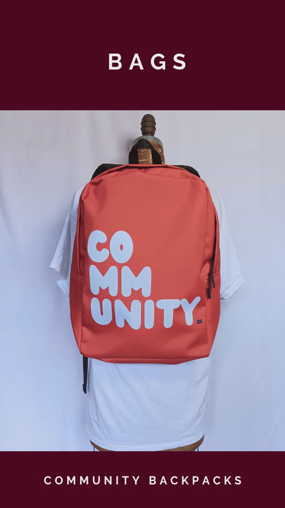 A Community in Wine Backpack