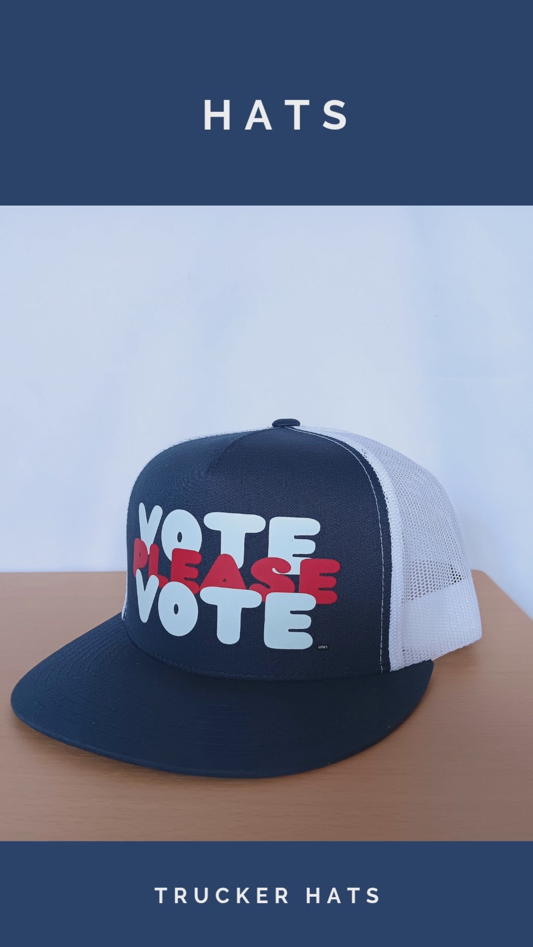 Please Vote Trucker Hat - Product Video