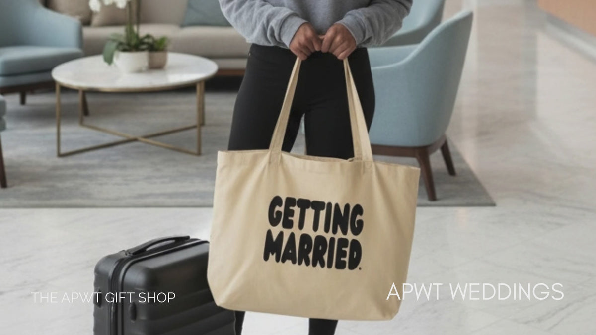 Load video: The APWT Gift Shop's APWT Wedding Shop Items