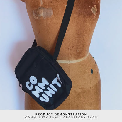 Product Demonstration - Community Small Crossbody Bags - The APWT Gift Shop