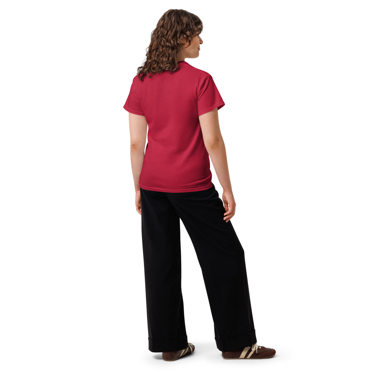 The APWT Gift Shop's A Community in Apple Red Unisex T-Shirt from the Community Collection - The back