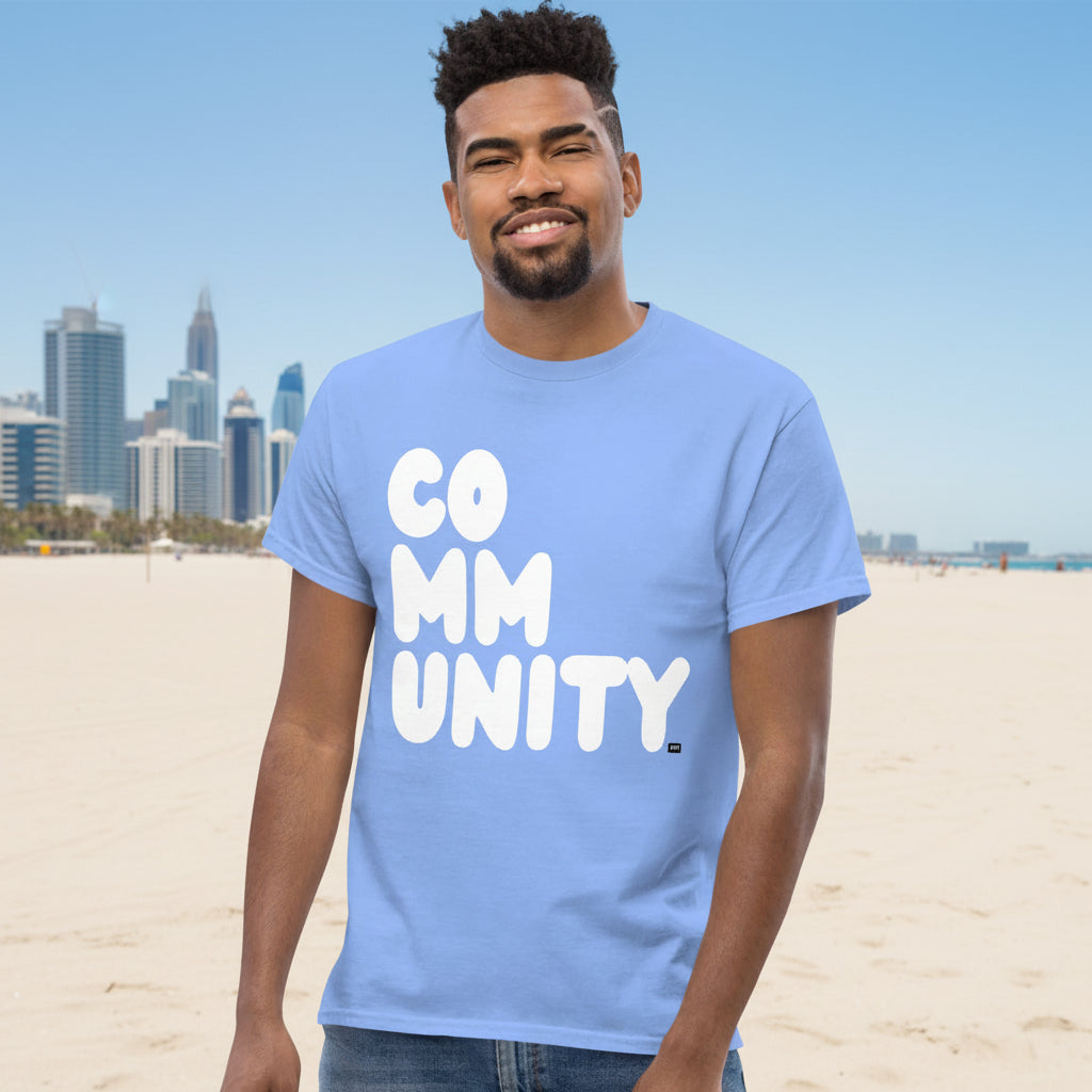 A Community in Sky Blue Unisex T-Shirt
