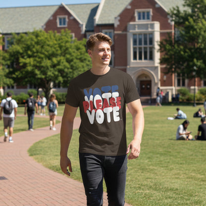 Please Vote Unisex T-Shirt - Available in Assorted Colors