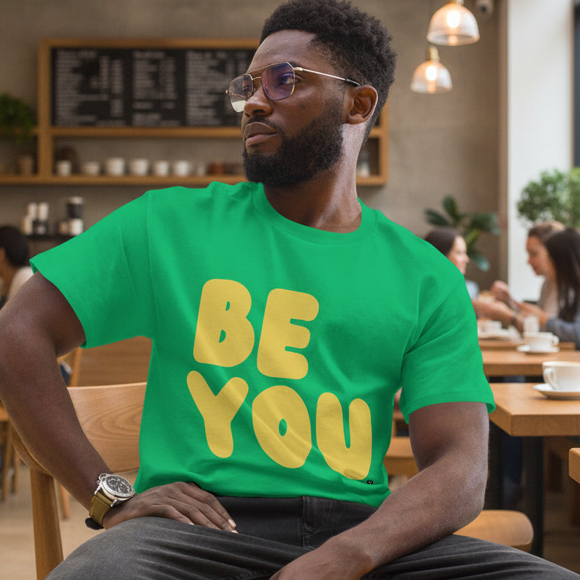Be You in Green and Yellow Unisex T-Shirt