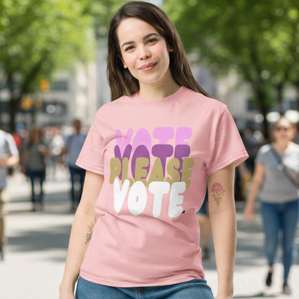 Please Vote in Primaries Pink Unisex T-Shirt