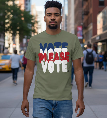 Please Vote Unisex T-Shirt - Available in Assorted Colors