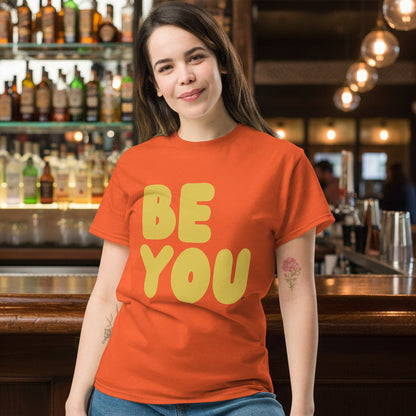 Be You in Orange and Yellow Unisex T-Shirt