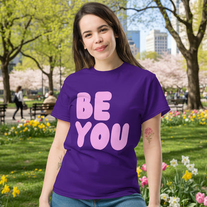 Be You in Purple and Pink Unisex T-Shirt