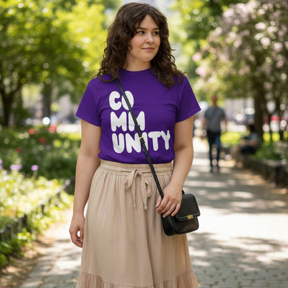 A Community in Purple Flowers Unisex T-Shirt