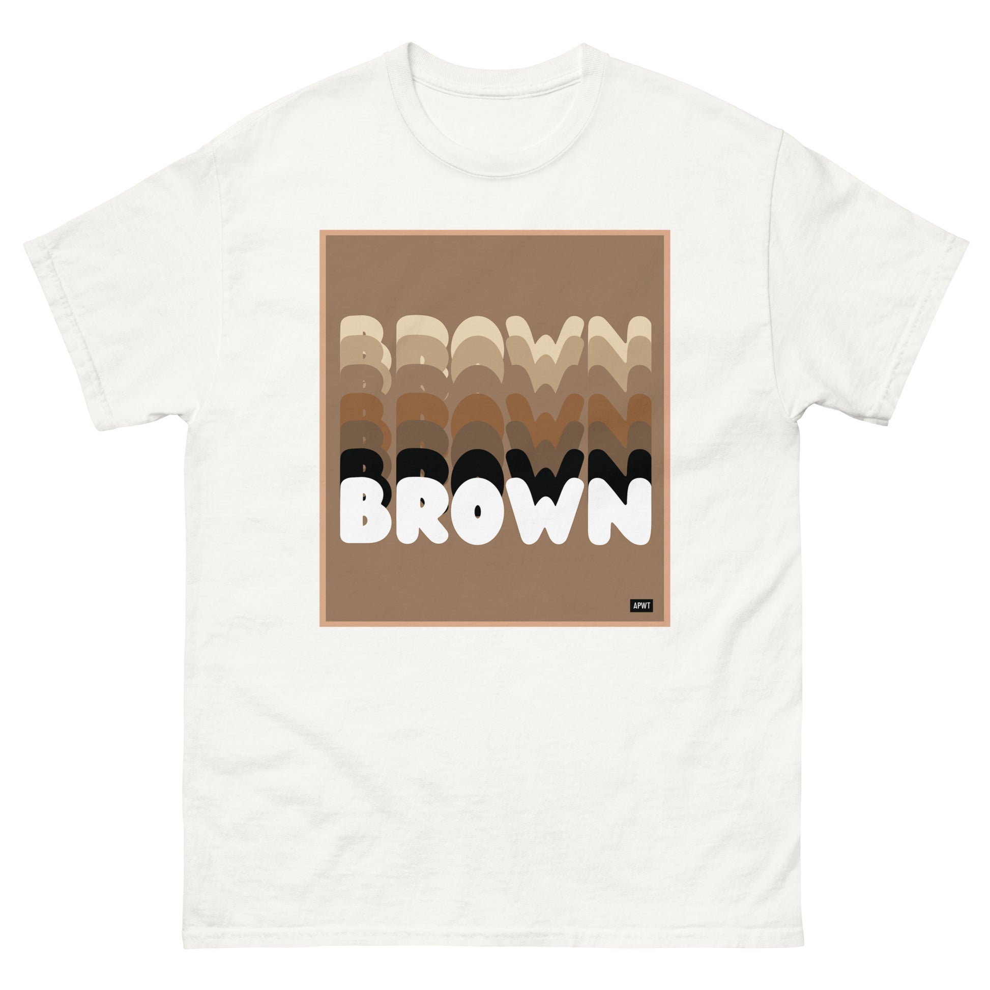 Shades in Brown Unisex T-Shirt - The APWT Gift Shop