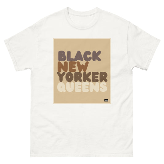 The Black New Yorker Queens Unisex T-Shirt - The APWT Gift Shop