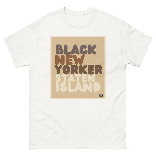 Black New Yorker Staten Island Unisex T-Shirt - The APWT Gift Shop