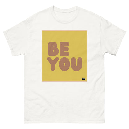 Be You in Yellow and Brown Unisex T-Shirt - The APWT Gift Shop