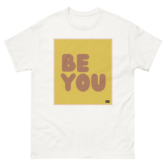 Be You in Yellow and Brown Unisex T-Shirt - The APWT Gift Shop