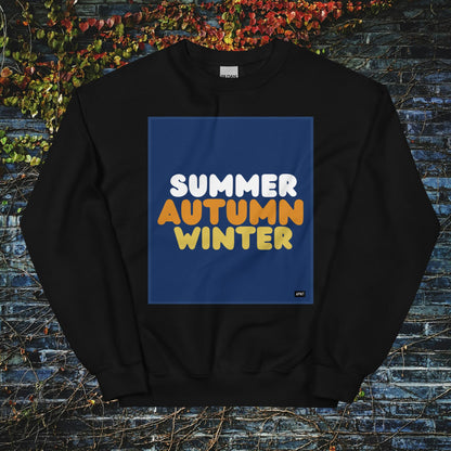 Autumn in Blue Unisex Crew Neck Sweatshirt - Available in Assorted Colors