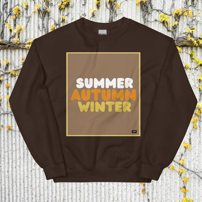 Autumn in Brown Unisex Crew Neck Sweatshirt - Available in Assorted Colors