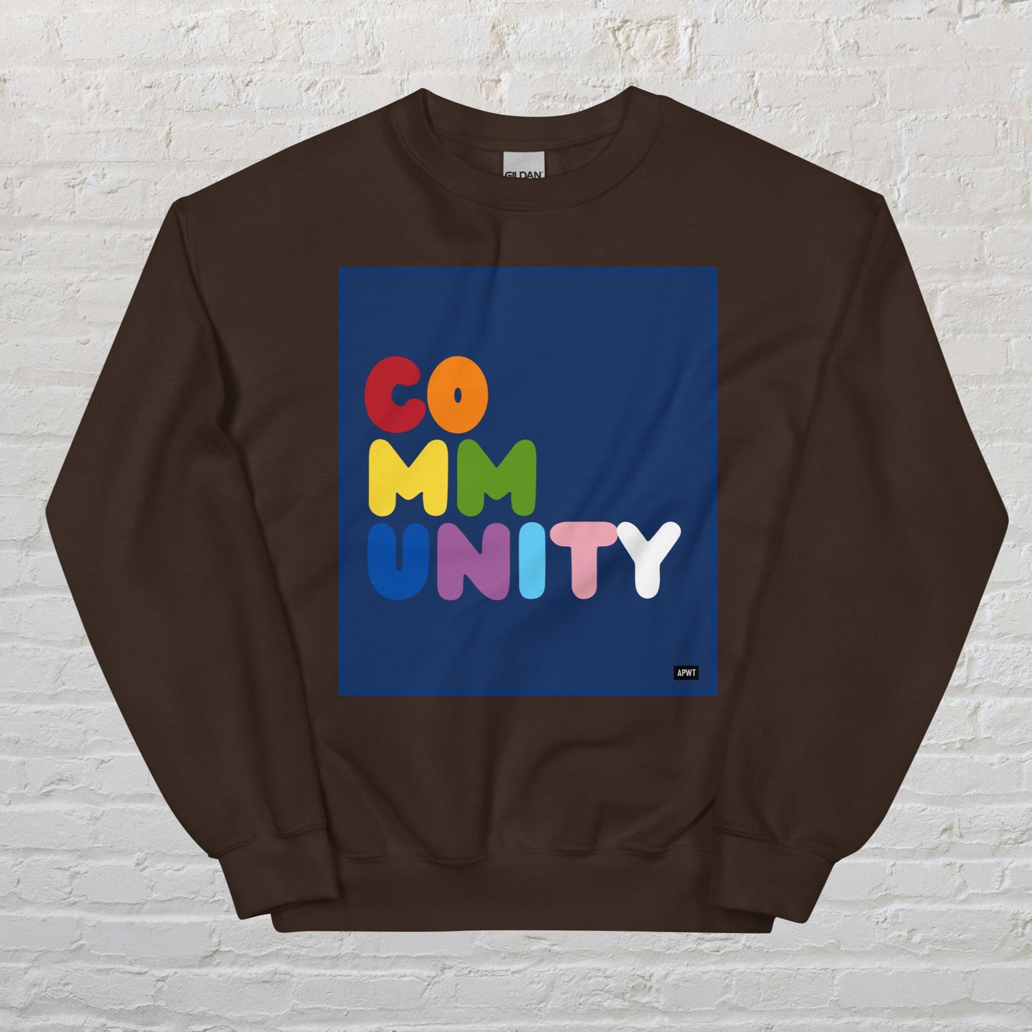 Rainbow Community Unisex Crew Neck Sweatshirt - Available in Assorted Colors