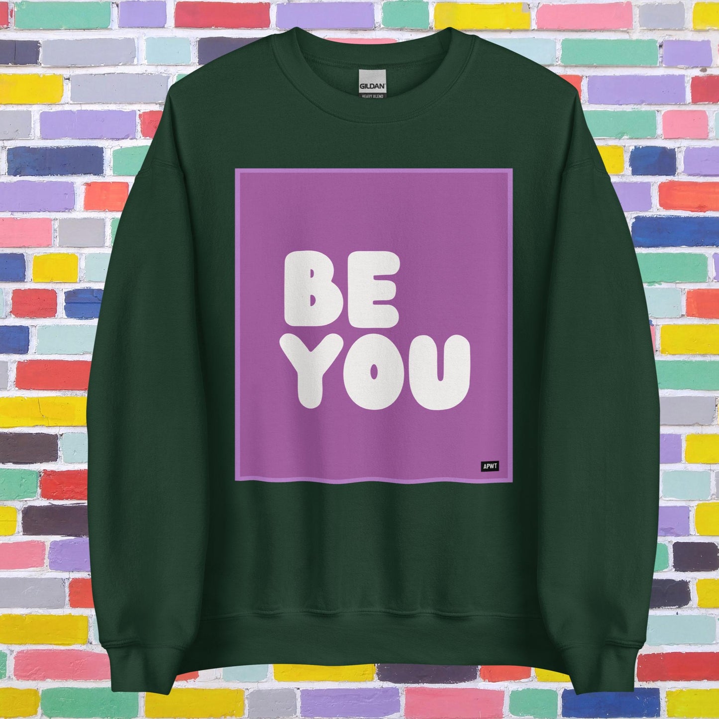 Be You in Purple Unisex Crew Neck Sweatshirt - Available in Assorted Colors
