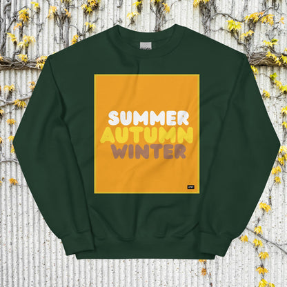 Autumn in Orange Unisex Crew Neck Sweatshirt - Available in Assorted Colors