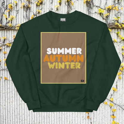Autumn in Brown Unisex Crew Neck Sweatshirt - Available in Assorted Colors
