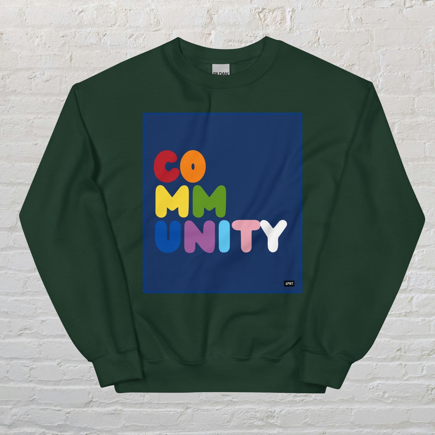 Rainbow Community Unisex Crew Neck Sweatshirt - Available in Assorted Colors