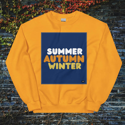 Autumn in Blue Unisex Crew Neck Sweatshirt - Available in Assorted Colors