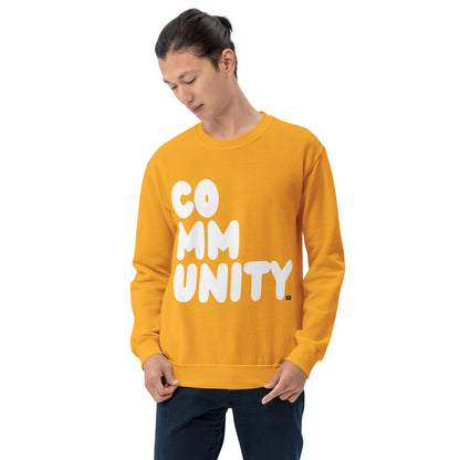 A Community in Sunflower Yellow Unisex Crew Neck Sweatshirt - The APWT Gift Shop