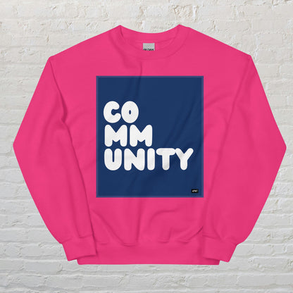 A Community in Dark Blue Unisex Crew Neck Sweatshirt