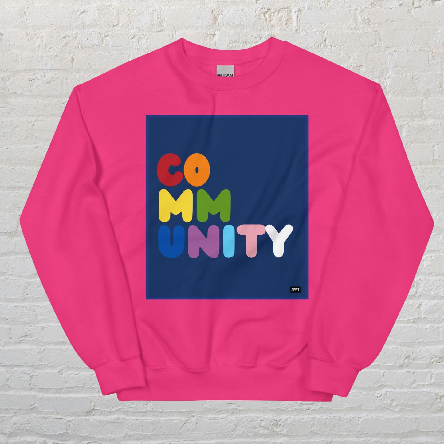 Rainbow Community Unisex Crew Neck Sweatshirt - Available in Assorted Colors