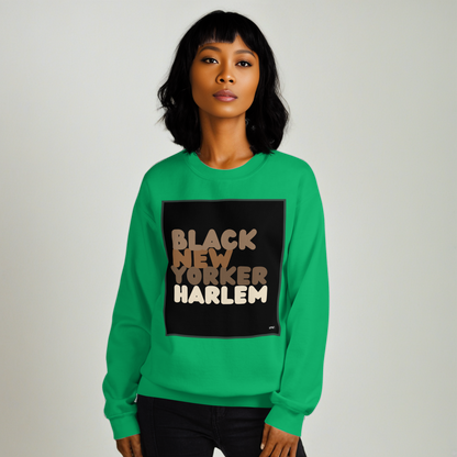 Black New Yorker Harlem Unisex Crew Neck Sweatshirt - Available in Assorted Colors