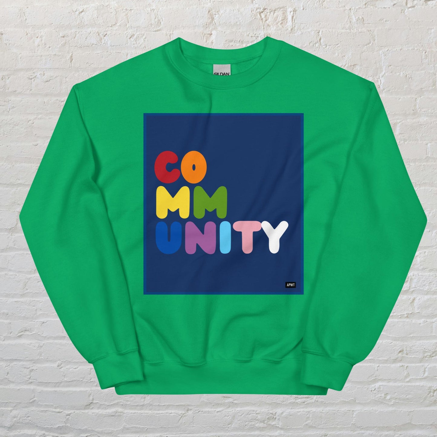 Rainbow Community Unisex Crew Neck Sweatshirt - Available in Assorted Colors