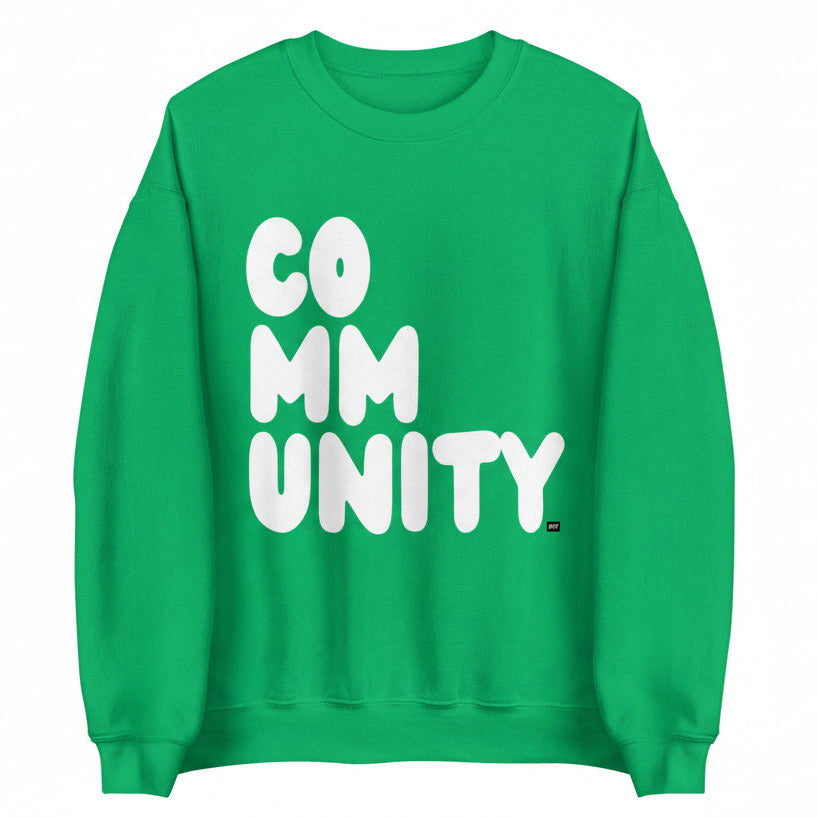 A Community in Green Grass Unisex Crew Neck Sweatshirt - The APWT Gift Shop