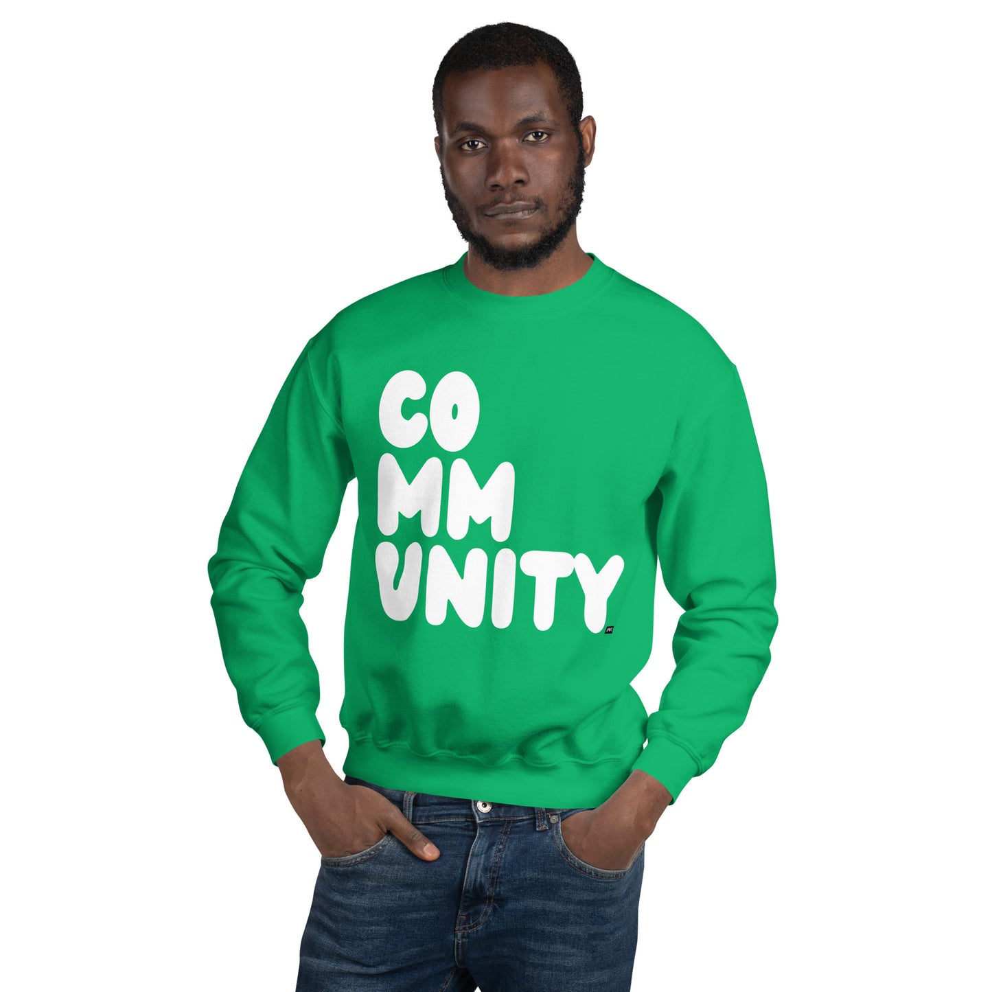 A Community in Green Grass Unisex Crew Neck Sweatshirt - The APWT Gift Shop
