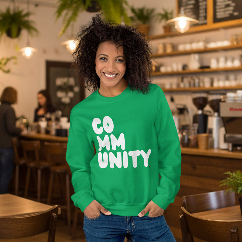 A Community in Green Grass Unisex Crew Neck Sweatshirt - The APWT Gift Shop