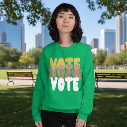 Please Vote in Green Spaces Unisex Crew Neck Sweatshirt - The APWT Gift Shop