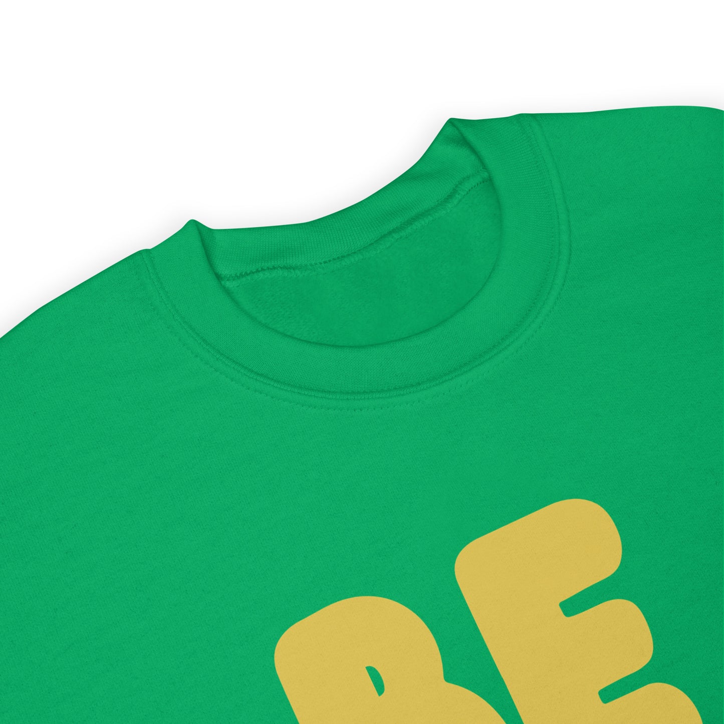 Be You in Green and Yellow Unisex Crew Neck Sweatshirt