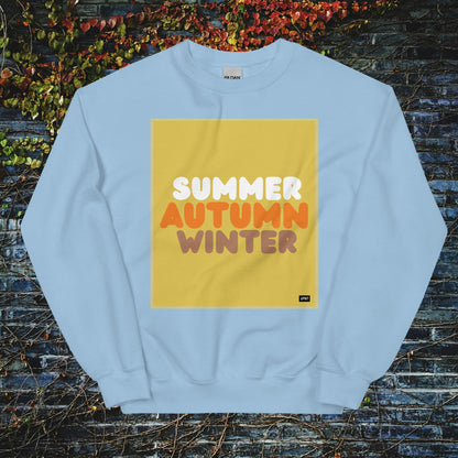 Autumn in Yellow Unisex Crew Neck Sweatshirt - Available in Assorted Colors