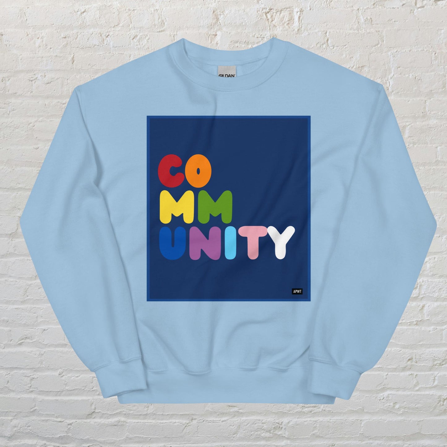 Rainbow Community Unisex Crew Neck Sweatshirt - Available in Assorted Colors