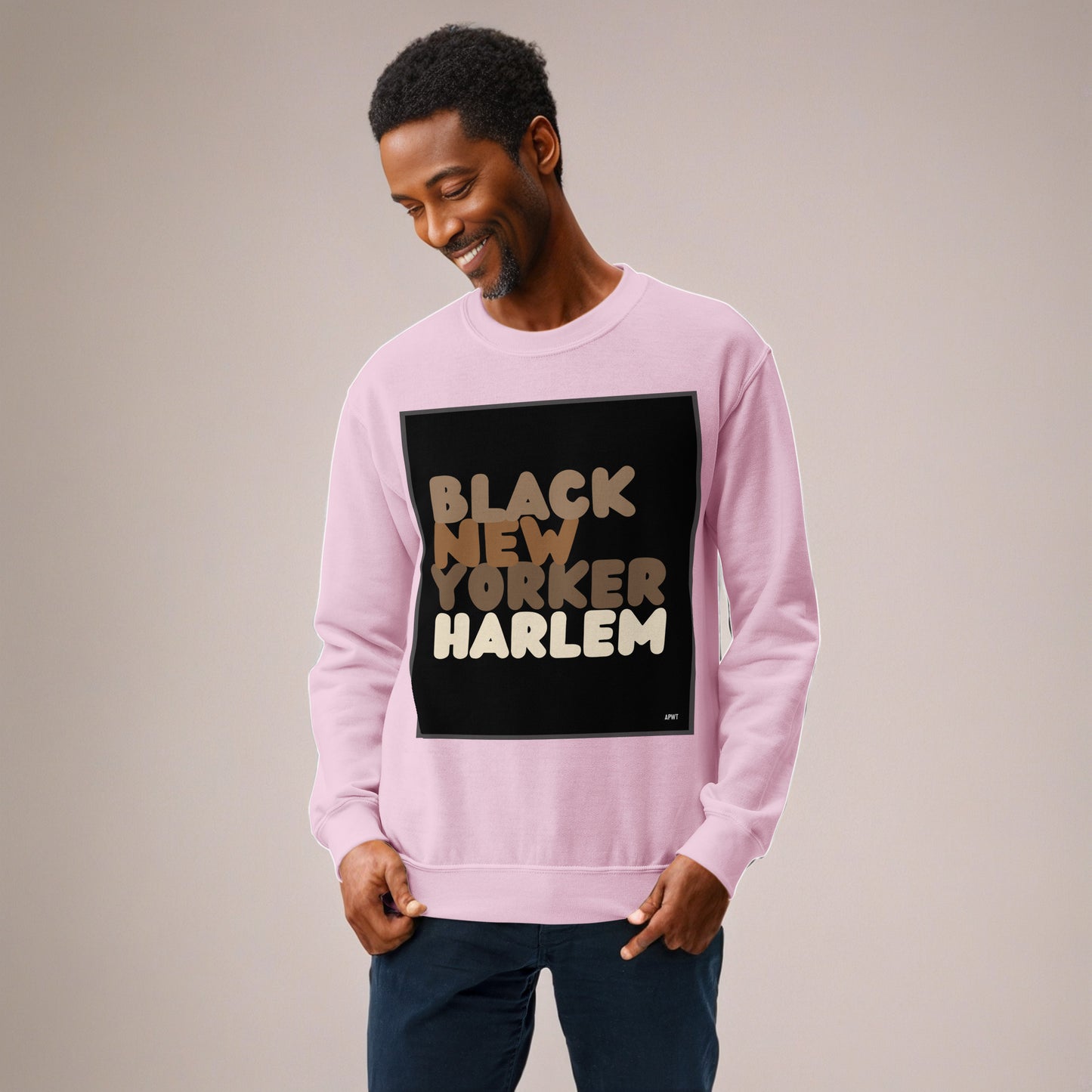 Black New Yorker Harlem Unisex Crew Neck Sweatshirt - Available in Assorted Colors