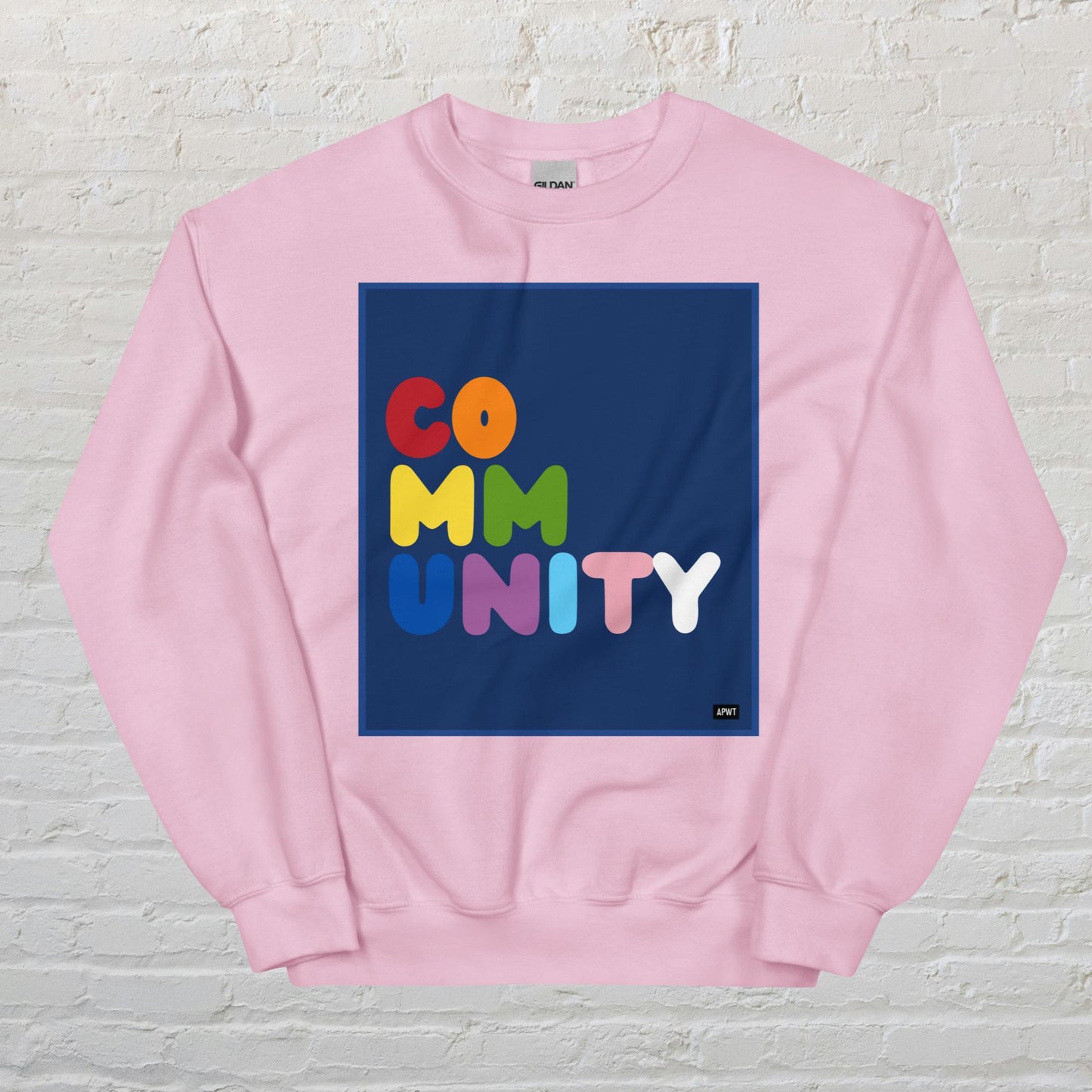Rainbow Community Unisex Crew Neck Sweatshirt - Available in Assorted Colors