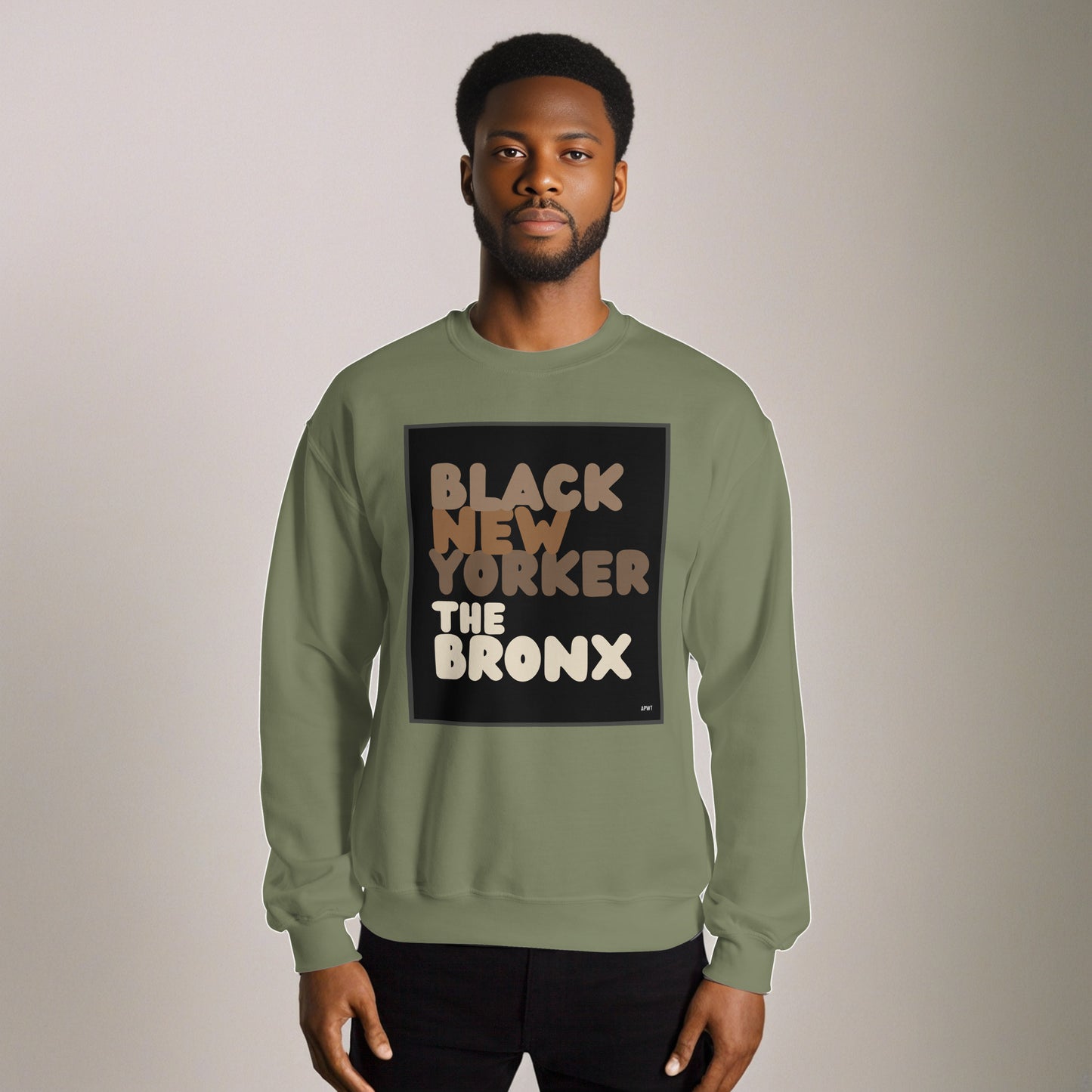 Black New Yorker The Bronx Unisex Crew Neck Sweatshirt - Available in Assorted Colors