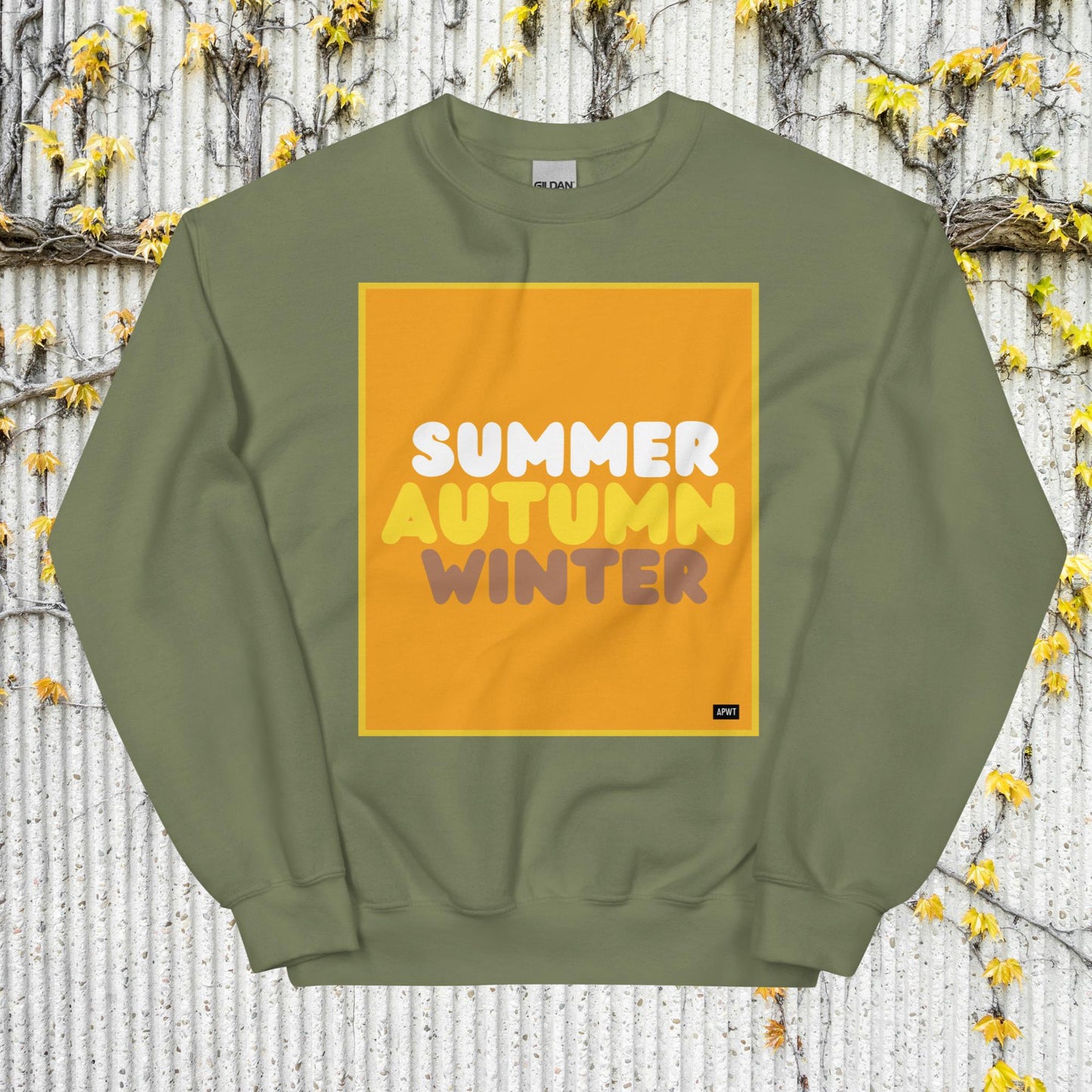 Autumn in Orange Unisex Crew Neck Sweatshirt - Available in Assorted Colors
