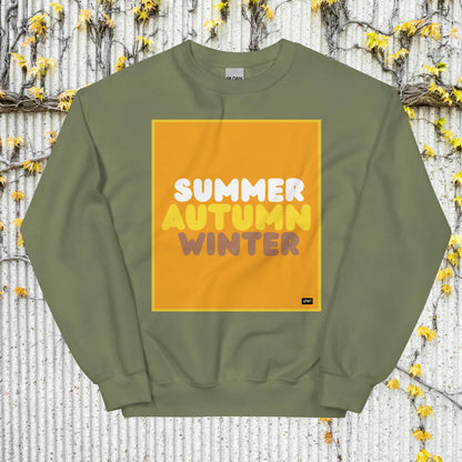 Autumn in Orange Unisex Crew Neck Sweatshirt - Available in Assorted Colors