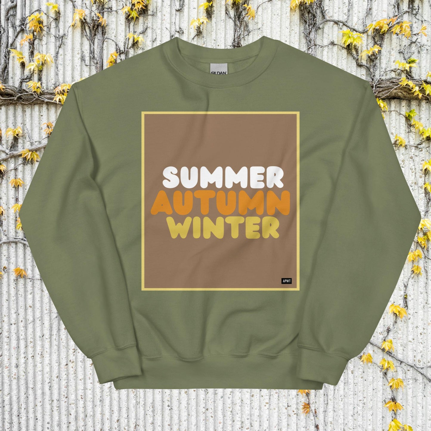 Autumn in Brown Unisex Crew Neck Sweatshirt - Available in Assorted Colors