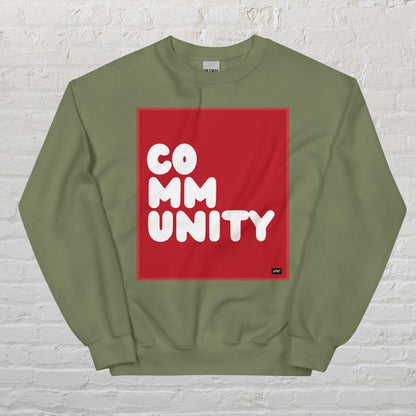 A Community in Crimson Unisex Crew Neck Sweatshirt - Available in Assorted Colors