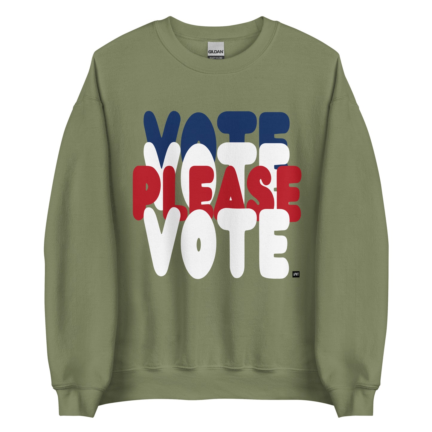 Please Vote Unisex Crew Neck Sweatshirt - Available in Assorted Colors