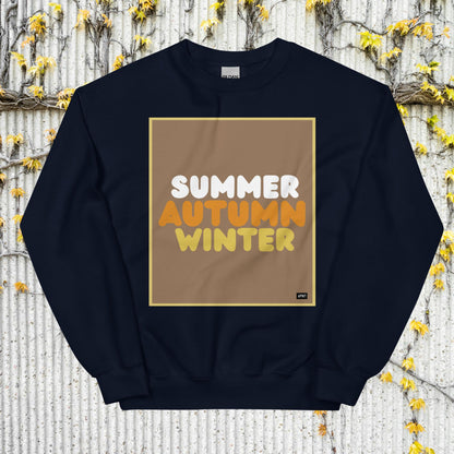 Autumn in Brown Unisex Crew Neck Sweatshirt - Available in Assorted Colors